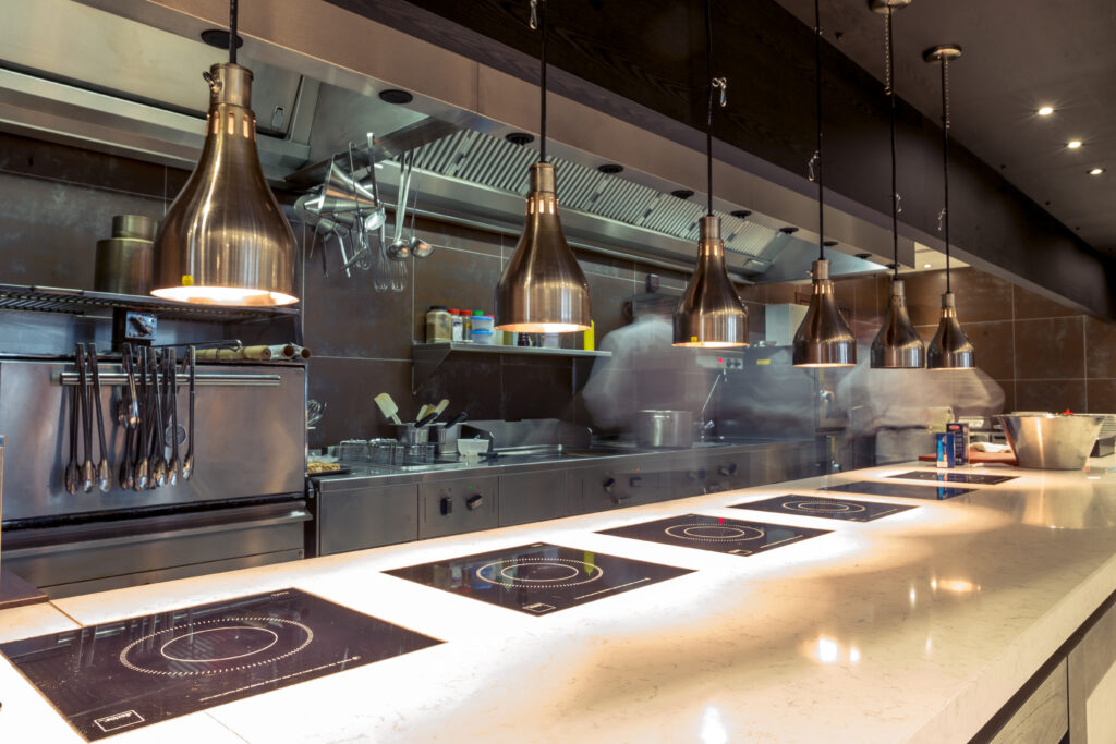 restaurant,kitchen,interior:,bar,counter,made,of,natural,stone,,fences