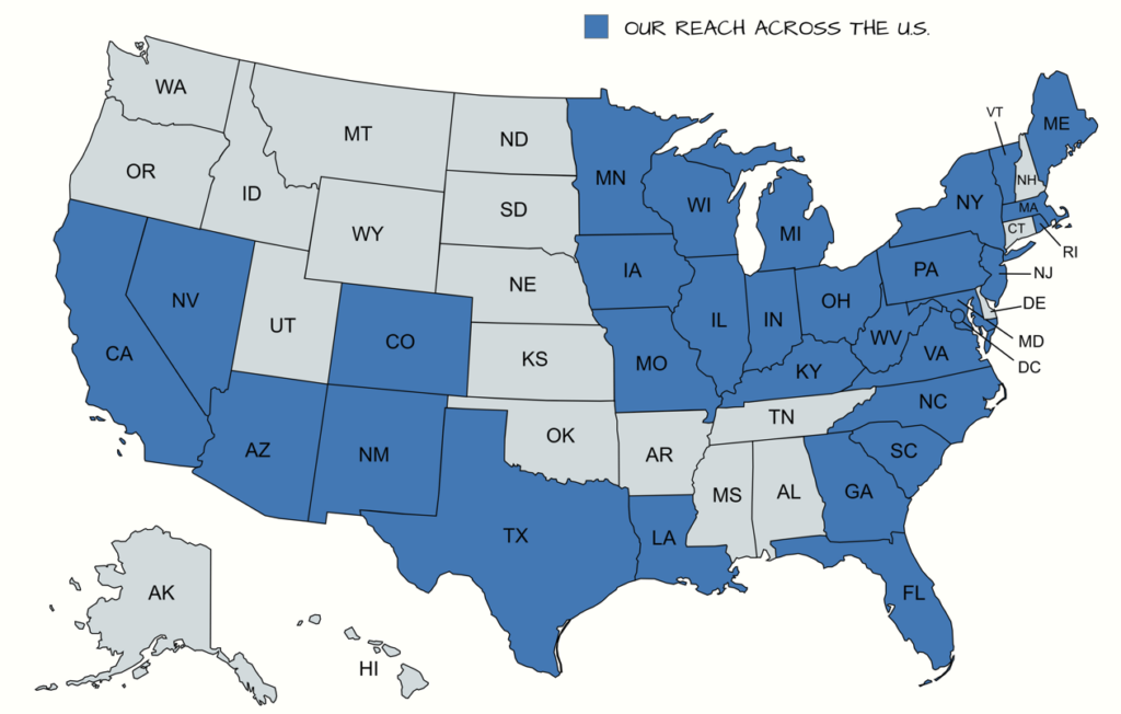 our reach map 12.30.2025